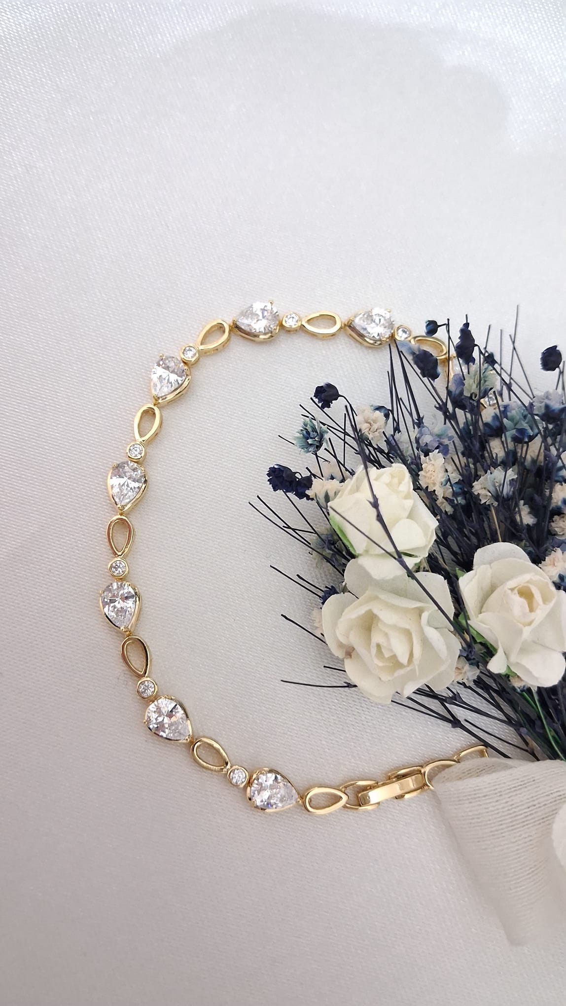 XUPING Bileklik - Armut Taş ve Zincir Detaylı